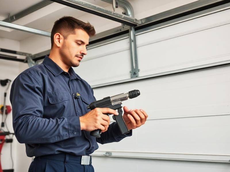 Professional Waterville Valley garage door technician with service tools